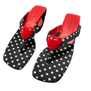 RAMON TENZA HEART THONG SANDALS VINTAGE